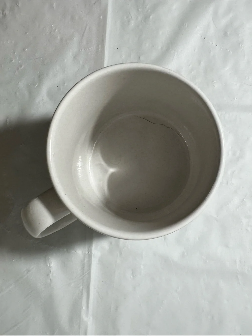 RETIRED AND LOVING IT Russ White Ceramic Mug with Black Logo